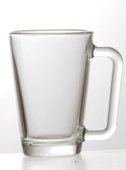 Sklenice latté s ouškem