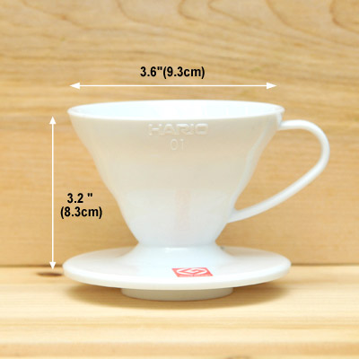 Dripper Hario V60-01 plastový bílý