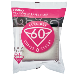 Papírový filtr Hario V60-01 (1-2 šálky) - 100 ks