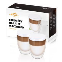 Sklenice Eta latte macchiato 350 ml -  2 ks