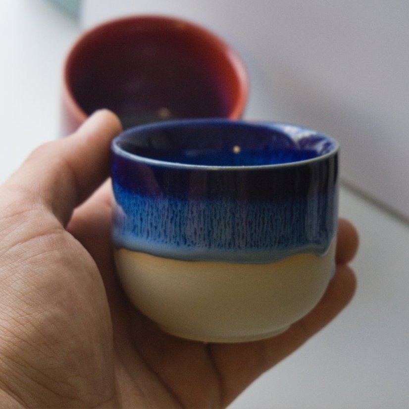 Keramický šálek Rainbow - modrý