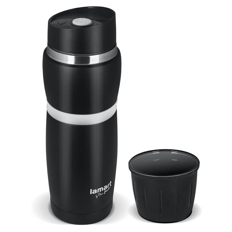 Nerezová termoska Lamart 480 ml černo/bílá