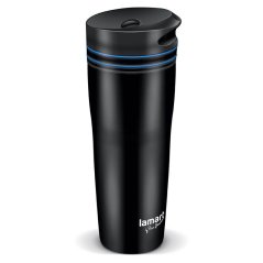 Nerezový termohrnek Lamart 360 ml černo/modrý