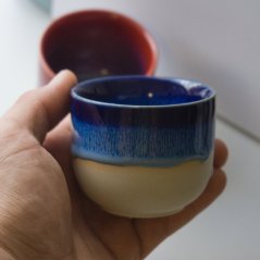 Keramický šálek Rainbow - modrý