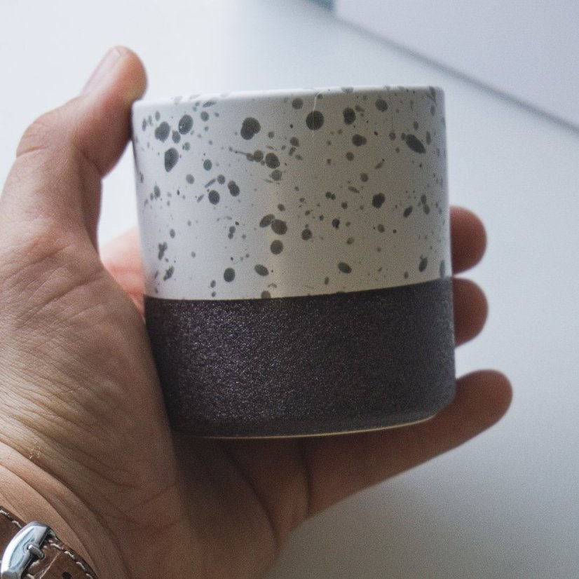 Keramický šálek Beton - dark