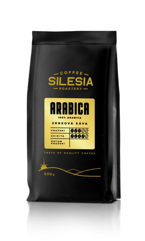 SILESIA ARABICA 100% - Varianta: Zrnková káva, Velikost balení: 500 g