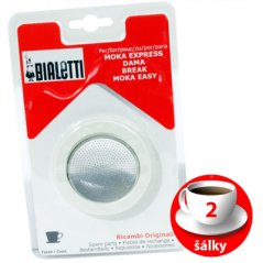 Bialetti těsnění + filtr MOKA (2 šálky, 100 ml)