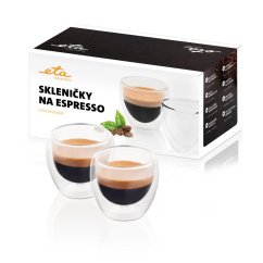 Skleničky Eta espresso 80 ml -  2 ks