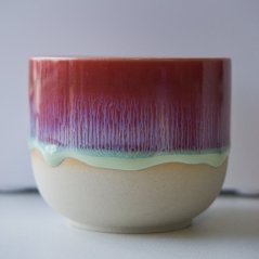 Keramický hrnček Rainbow - růžový