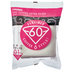 Papírový filtr Hario V60-01 (1-2 šálky) - 100 ks