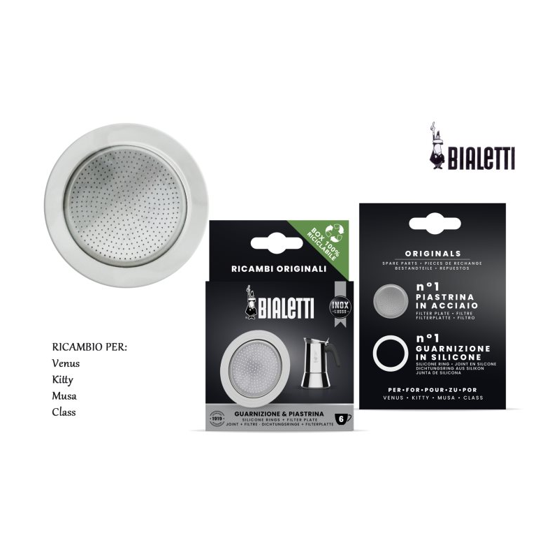 Bialetti těsnění + filtr VENUS (6 šálků, 300 ml)