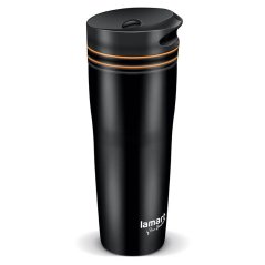 Nerezový termohrnek Lamart 360 ml černo/oranžový