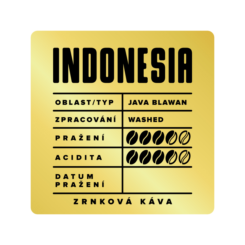 Silesia Indonesia Java Blawan Estate - Varianta: Mletá na filtr, Velikost balení: 500 g
