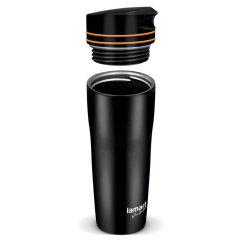 Nerezový termohrnek Lamart 360 ml černo/oranžový