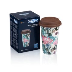 Porcelánový termo hrnek DeLonghi 300 ml - květiny