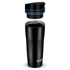 Nerezový termohrnek Lamart 360 ml černo/modrý