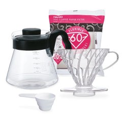 Hario sada Pour Over Kit V60-02 černý