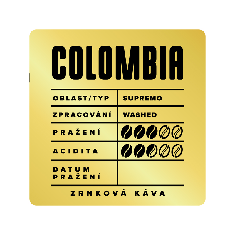 SILESIA COLOMBIA Supremo EP scr.17 - Varianta: Mletá káva na espresso, Velikost balení: 250 g