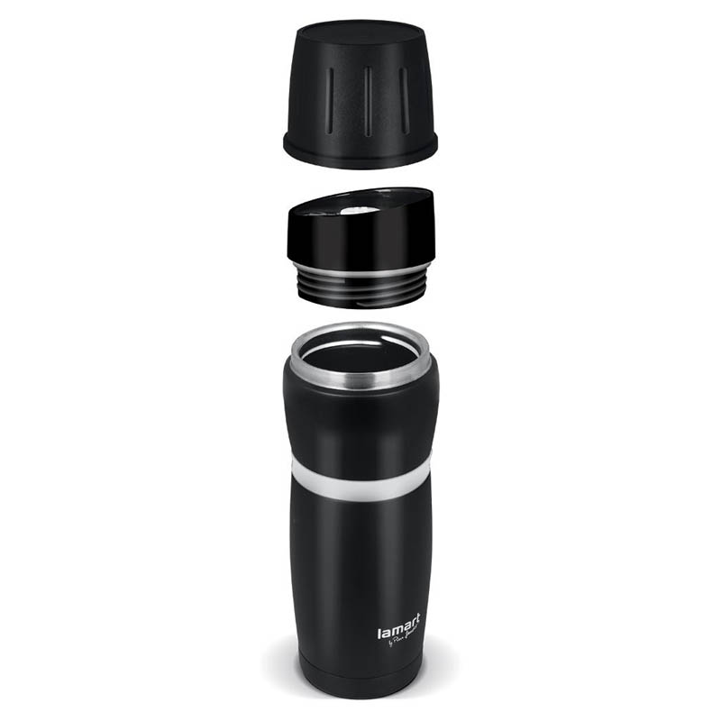 Nerezová termoska Lamart 480 ml černo/bílá