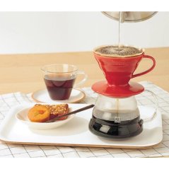 Dripper Hario V60-01 keramický červený
