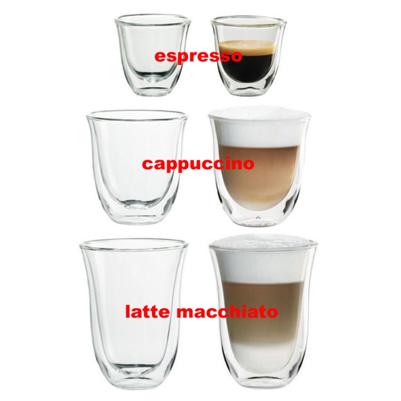 Skleničky DeLonghi espresso 90 ml -  2 ks
