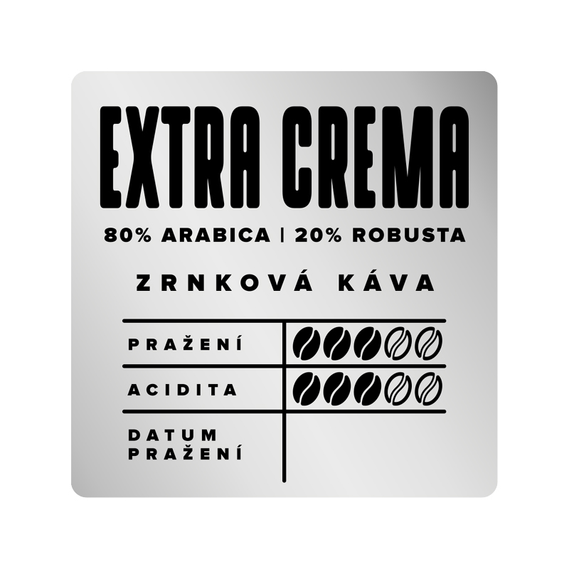 EXTRA CREMA - zrnková káva 250 g v dárkové krabičce