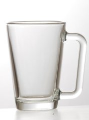 Sklenice latté s ouškem